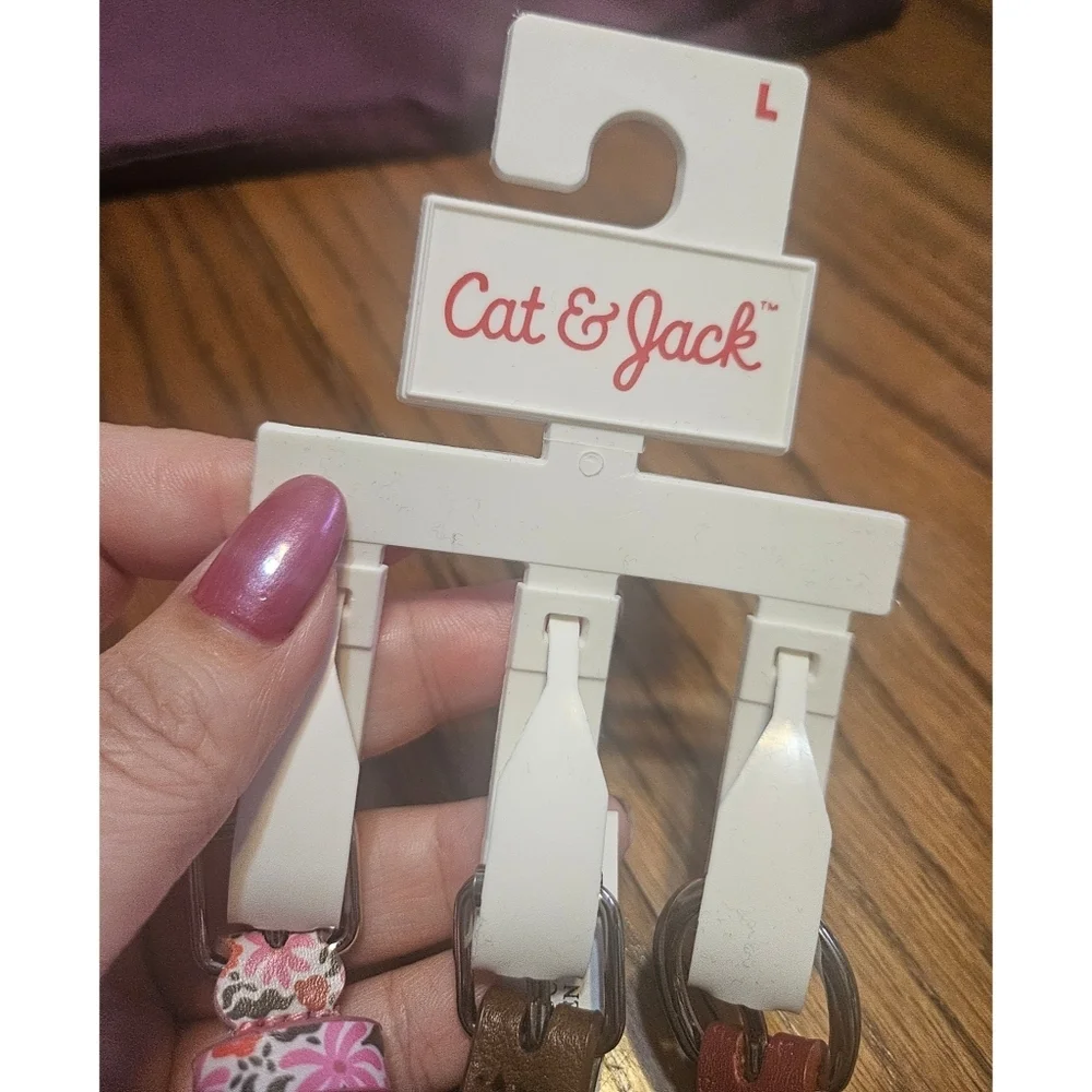 NEW Cat & Jack Multicolor/Pattern Girls' 3 Pack Floral Belt Set